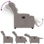 vidaXL Sillón reclinable elevable tela gris taupe vidaXL Sillón reclinable elevable tela gris taupe