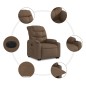 vidaXL Sillón eléctrico reclinable elevable de tela marrón vidaXL Sillón eléctrico reclinable elevable de tela marrón