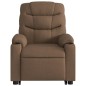 vidaXL Sillón eléctrico reclinable elevable de tela marrón vidaXL Sillón eléctrico reclinable elevable de tela marrón