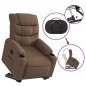 vidaXL Sillón eléctrico reclinable elevable de tela marrón vidaXL Sillón eléctrico reclinable elevable de tela marrón