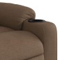 vidaXL Sillón eléctrico reclinable elevable de tela marrón vidaXL Sillón eléctrico reclinable elevable de tela marrón