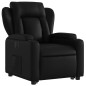 vidaXL Sillón reclinable y elevable eléctrico cuero sintético negro vidaXL Sillón reclinable y elevable eléctrico cuero sintético negro