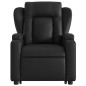 vidaXL Sillón reclinable y elevable eléctrico cuero sintético negro vidaXL Sillón reclinable y elevable eléctrico cuero sintético negro