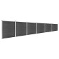 vidaXL Juego de paneles de valla WPC negro 1045x186 cm vidaXL Juego de paneles de valla WPC negro 1045x186 cm