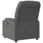vidaXL Sillón reclinable de masaje eléctrico tela gris oscuro