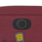 vidaXL Sillón de masaje reclinable eléctrico tela rojo tinto vidaXL Sillón de masaje reclinable eléctrico tela rojo tinto