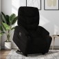 vidaXL Sillón reclinable elevable tela negro vidaXL Sillón reclinable elevable tela negro