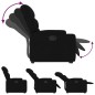vidaXL Sillón reclinable elevable tela negro vidaXL Sillón reclinable elevable tela negro