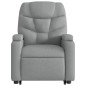 vidaXL Sillón de masaje reclinable de pie de tela gris claro vidaXL Sillón de masaje reclinable de pie de tela gris claro