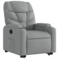 vidaXL Sillón eléctrico reclinable elevable de tela gris claro vidaXL Sillón eléctrico reclinable elevable de tela gris claro