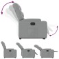 vidaXL Sillón eléctrico reclinable elevable de tela gris claro vidaXL Sillón eléctrico reclinable elevable de tela gris claro