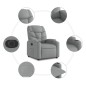 vidaXL Sillón eléctrico reclinable elevable de tela gris claro vidaXL Sillón eléctrico reclinable elevable de tela gris claro