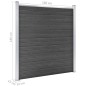vidaXL Juego de paneles de valla WPC negro 1045x186 cm vidaXL Juego de paneles de valla WPC negro 1045x186 cm