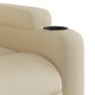 vidaXL Sillón eléctrico reclinable elevable de tela color crema
