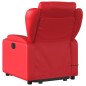 vidaXL Sillón de majaje elevable eléctrico cuero artificial rojo vidaXL Sillón de majaje elevable eléctrico cuero artificial rojo