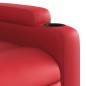 vidaXL Sillón de majaje elevable eléctrico cuero artificial rojo vidaXL Sillón de majaje elevable eléctrico cuero artificial rojo