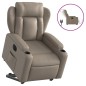 vidaXL Sillón elevable eléctrico cuero artificial capuchino vidaXL Sillón elevable eléctrico cuero artificial capuchino