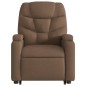 vidaXL Sillón de masaje eléctrico reclinable elevable tela marrón vidaXL Sillón de masaje eléctrico reclinable elevable tela marrón