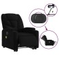 vidaXL Sillón de masaje eléctrico reclinable elevable tela negro vidaXL Sillón de masaje eléctrico reclinable elevable tela negro