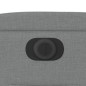 vidaXL Sillón reclinable eléctrico tela gris claro vidaXL Sillón reclinable eléctrico tela gris claro