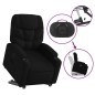 vidaXL Sillón eléctrico reclinable elevable de tela negro vidaXL Sillón eléctrico reclinable elevable de tela negro