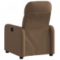 vidaXL Sillón reclinable eléctrico de tela marrón vidaXL Sillón reclinable eléctrico de tela marrón