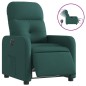 vidaXL Sillón reclinable eléctrico tela verde oscuro vidaXL Sillón reclinable eléctrico tela verde oscuro