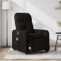 vidaXL Sillón reclinable de masaje eléctrico tela negro vidaXL Sillón reclinable de masaje eléctrico tela negro