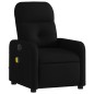 vidaXL Sillón reclinable de masaje eléctrico tela negro vidaXL Sillón reclinable de masaje eléctrico tela negro