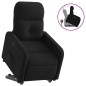 vidaXL Sillón reclinable elevable tela negro vidaXL Sillón reclinable elevable tela negro