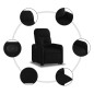 vidaXL Sillón reclinable elevable tela negro vidaXL Sillón reclinable elevable tela negro