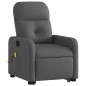 vidaXL Silla de masaje reclinable de pie de tela gris oscuro vidaXL Silla de masaje reclinable de pie de tela gris oscuro