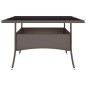 vidaXL Juego de comedor de jardín 9 piezas ratán sintético marrón vidaXL Juego de comedor de jardín 9 piezas ratán sintético marrón