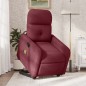 vidaXL Sillón reclinable de masaje elevable tela rojo tinto vidaXL Sillón reclinable de masaje elevable tela rojo tinto