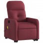 vidaXL Sillón reclinable de masaje elevable tela rojo tinto vidaXL Sillón reclinable de masaje elevable tela rojo tinto
