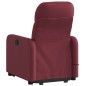 vidaXL Sillón reclinable de masaje elevable tela rojo tinto vidaXL Sillón reclinable de masaje elevable tela rojo tinto