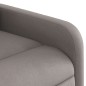 vidaXL Sillón reclinable de masaje elevable tela gris taupé