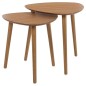 Home&Styling Juego de mesas auxiliares 2 piezas natural Home&Styling Juego de mesas auxiliares 2 piezas natural