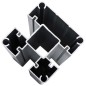 vidaXL Juego de paneles de valla WPC negro 699x186 cm vidaXL Juego de paneles de valla WPC negro 699x186 cm