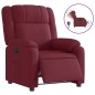 vidaXL Sillón reclinable eléctrico tela rojo tinto vidaXL Sillón reclinable eléctrico tela rojo tinto