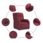 vidaXL Sillón reclinable eléctrico tela rojo tinto vidaXL Sillón reclinable eléctrico tela rojo tinto