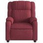 vidaXL Sillón reclinable eléctrico tela rojo tinto vidaXL Sillón reclinable eléctrico tela rojo tinto