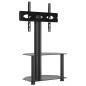 vidaXL Mueble de TV de esquina 2 niveles para 32-70 pulgadas negro vidaXL Mueble de TV de esquina 2 niveles para 32-70 pulgadas negro