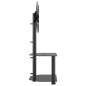 vidaXL Mueble de TV de esquina 2 niveles para 32-70 pulgadas negro vidaXL Mueble de TV de esquina 2 niveles para 32-70 pulgadas negro