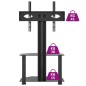 vidaXL Mueble de TV de esquina 2 niveles para 32-70 pulgadas negro vidaXL Mueble de TV de esquina 2 niveles para 32-70 pulgadas negro