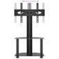 vidaXL Mueble de TV de esquina 2 niveles para 32-70 pulgadas negro vidaXL Mueble de TV de esquina 2 niveles para 32-70 pulgadas negro