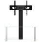 vidaXL Mueble TV esquina 2 niveles para 32-70 pulgadas negro plateado vidaXL Mueble TV esquina 2 niveles para 32-70 pulgadas negro plateado