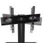 vidaXL Mueble de TV de esquina 3 niveles para 32-70 pulgadas negro