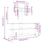 vidaXL Mueble TV esquina 3 niveles para 32-70 pulgadas negro plateado vidaXL Mueble TV esquina 3 niveles para 32-70 pulgadas negro plateado
