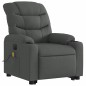 vidaXL Sillón de masaje eléctrico reclinable elevable tela gris oscuro vidaXL Sillón de masaje eléctrico reclinable elevable tela gris oscuro